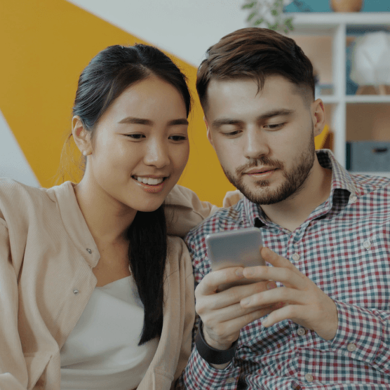Couple reviewing their Smart Fertility Analysis together